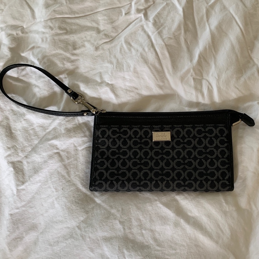 Coach Black Wristlet